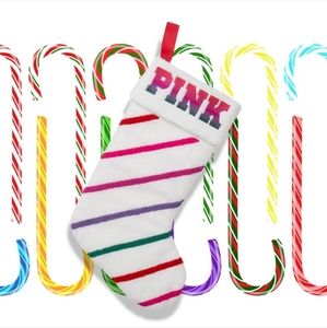 New Victoria's Secret PINK Sherpa Rainbow Stocking Limited Edition